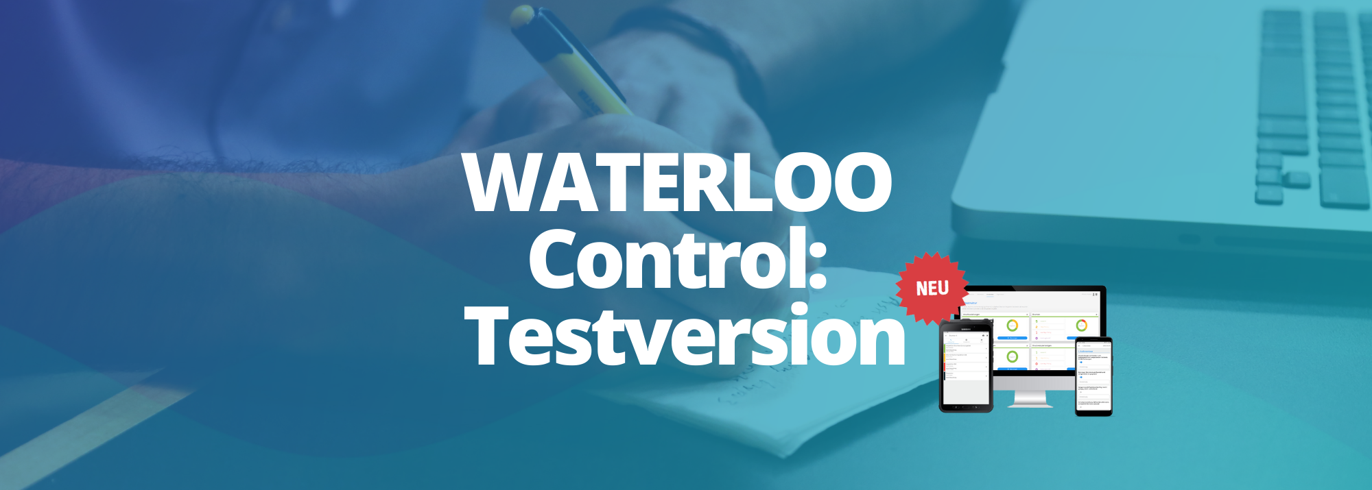 Neu: die kostenlose Testversion von WATERLOO Control